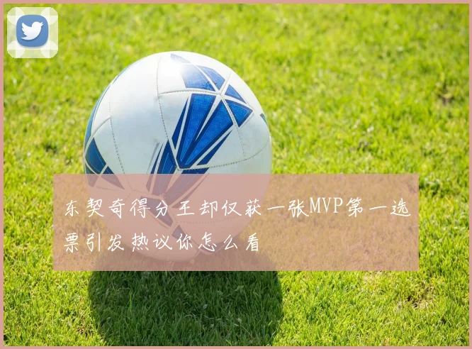东契奇得分王却仅获一张MVP第一选票引发热议你怎么看