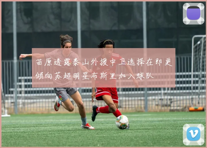 苗原透露泰山外援中卫选择在即更倾向苏超明星布斯里加入球队